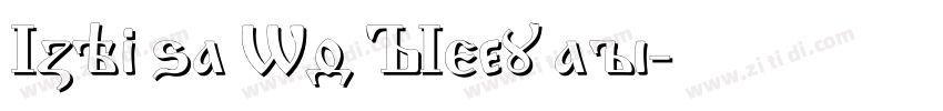 Izhitsa Wd Regular字体转换